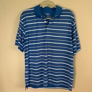 PGA TOUR STRIPE SHORT SLEEVE GOLF‎ POLO SHIRT sz L Pre-owned